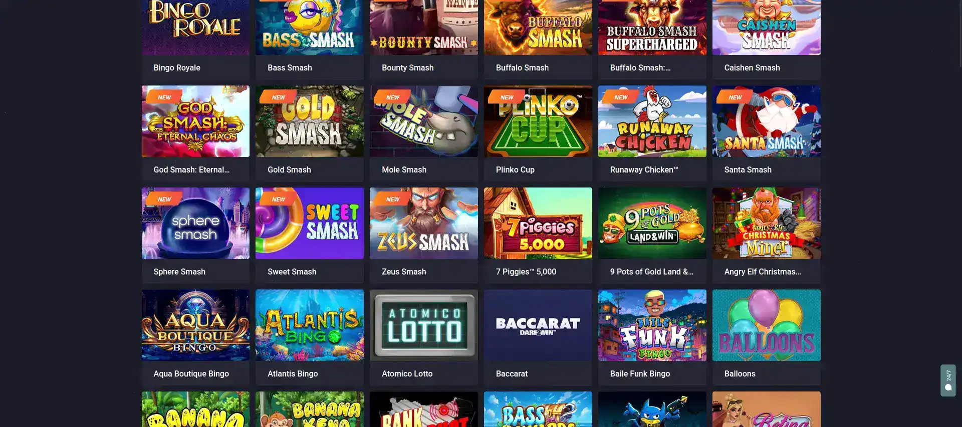 мобильная версия Vulkan Stars